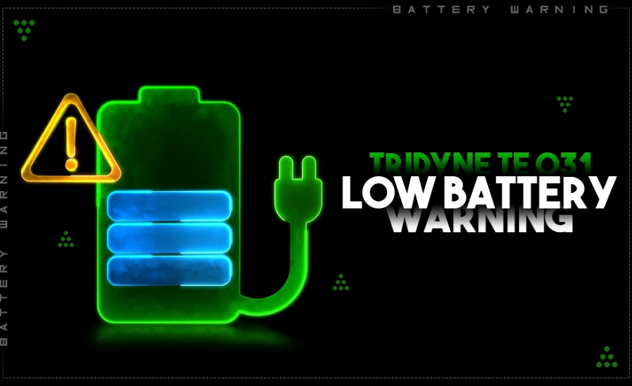 Tridyne te-031 Low Battery Warning